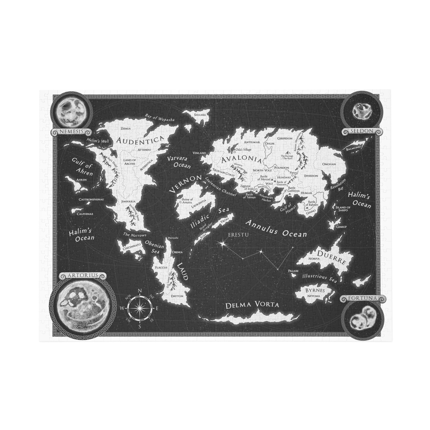 Eridu World Map - Puzzle (1000-Piece)