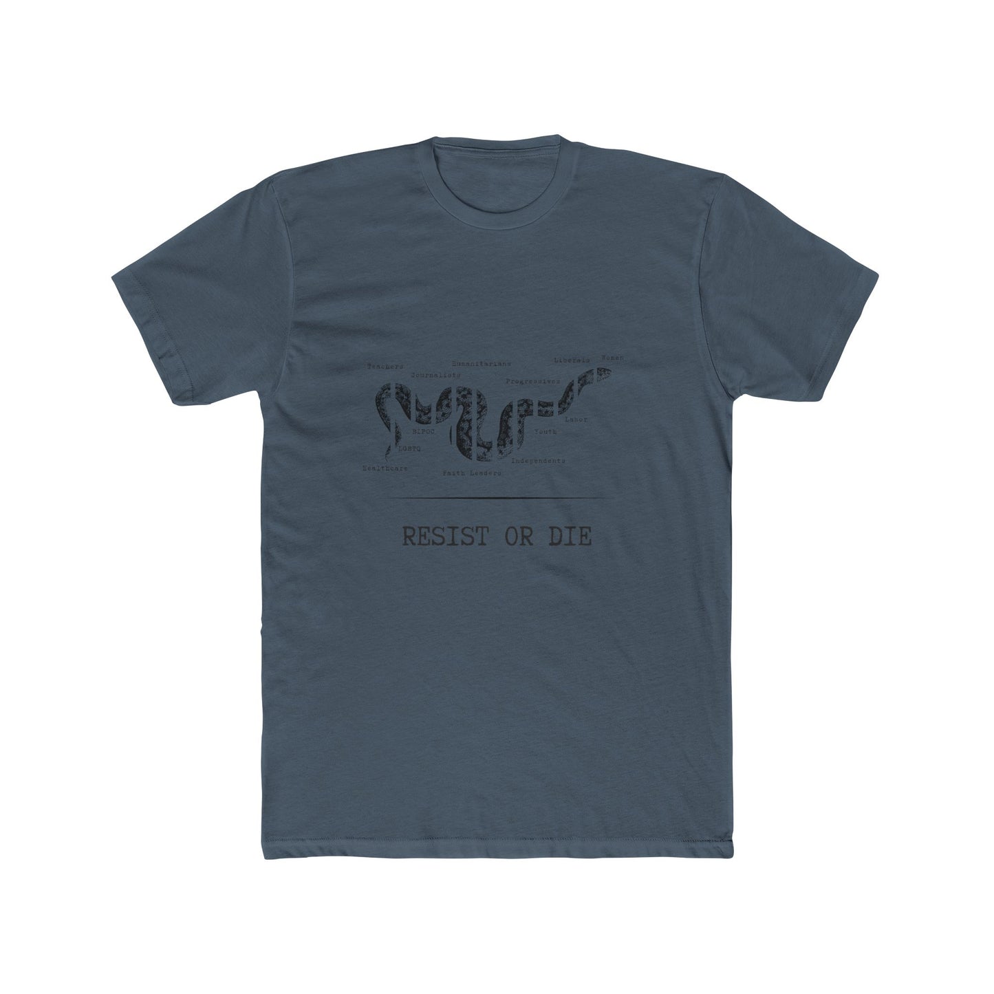 RESIST OR DIE - Unisex Cotton Crew Tee