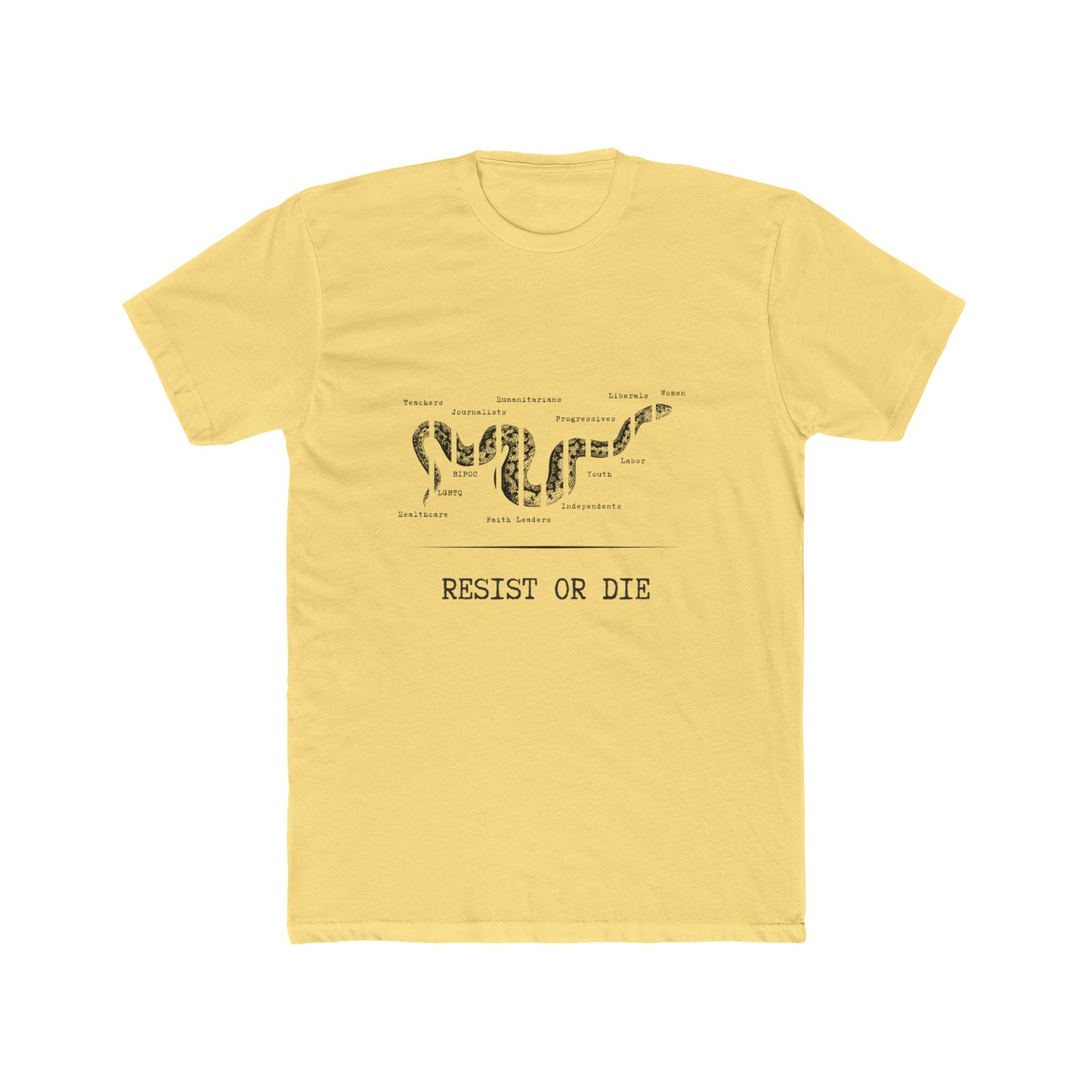 RESIST OR DIE - Unisex Cotton Crew Tee