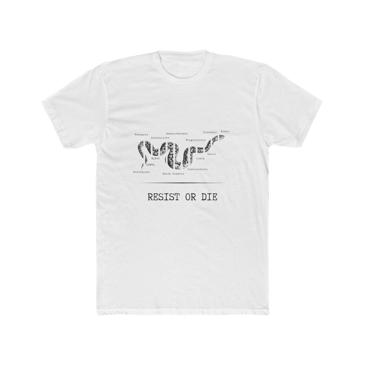 RESIST OR DIE - Unisex Cotton Crew Tee