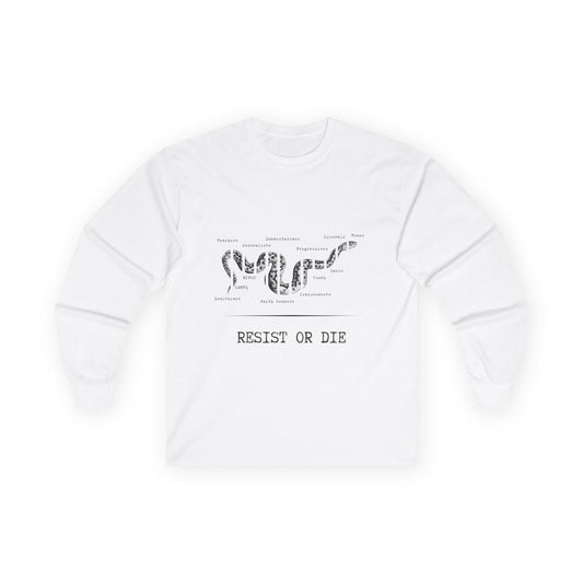 RESIST OR DIE - Unisex Ultra Cotton Long Sleeve Tee