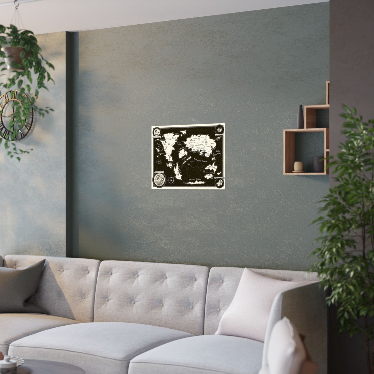 ERIDU WORLD MAP - Satin Posters (210gsm)