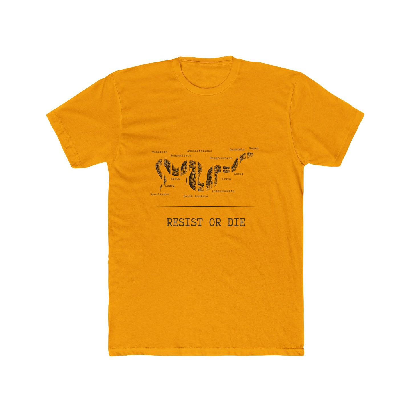 RESIST OR DIE - Unisex Cotton Crew Tee