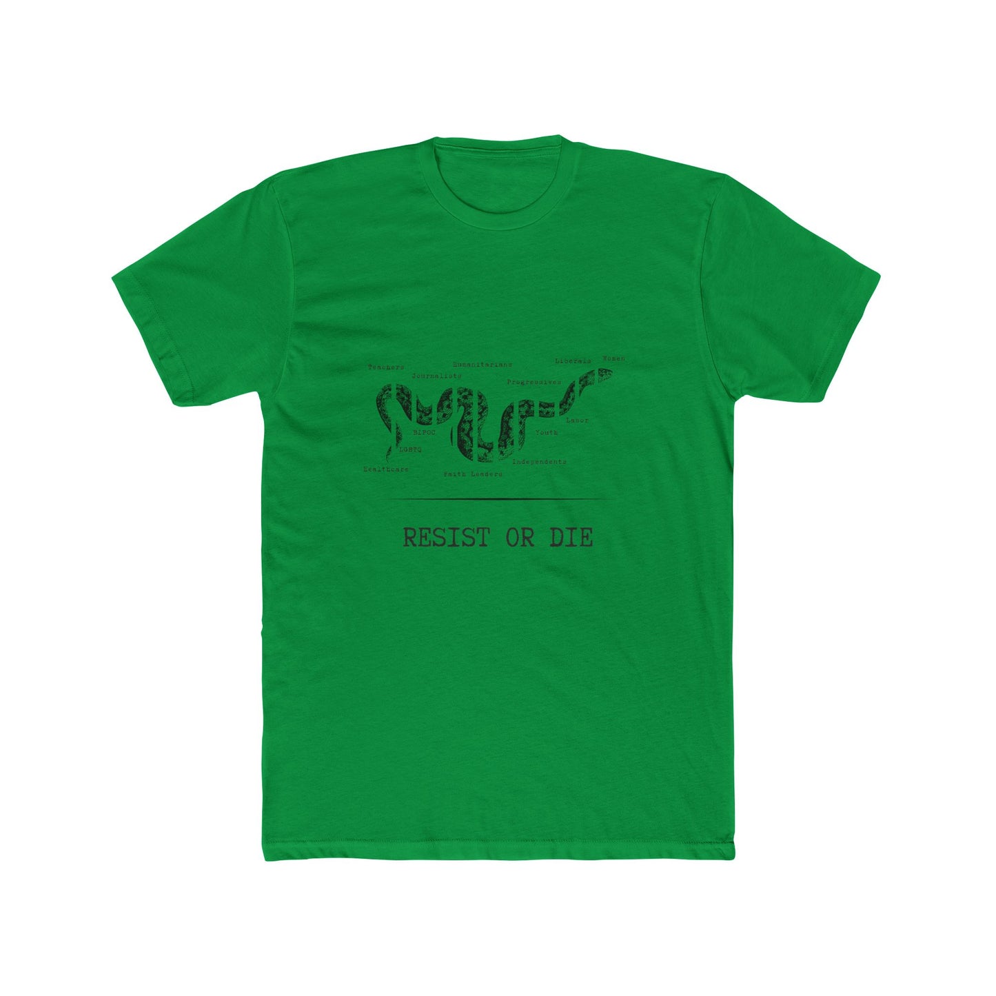 RESIST OR DIE - Unisex Cotton Crew Tee