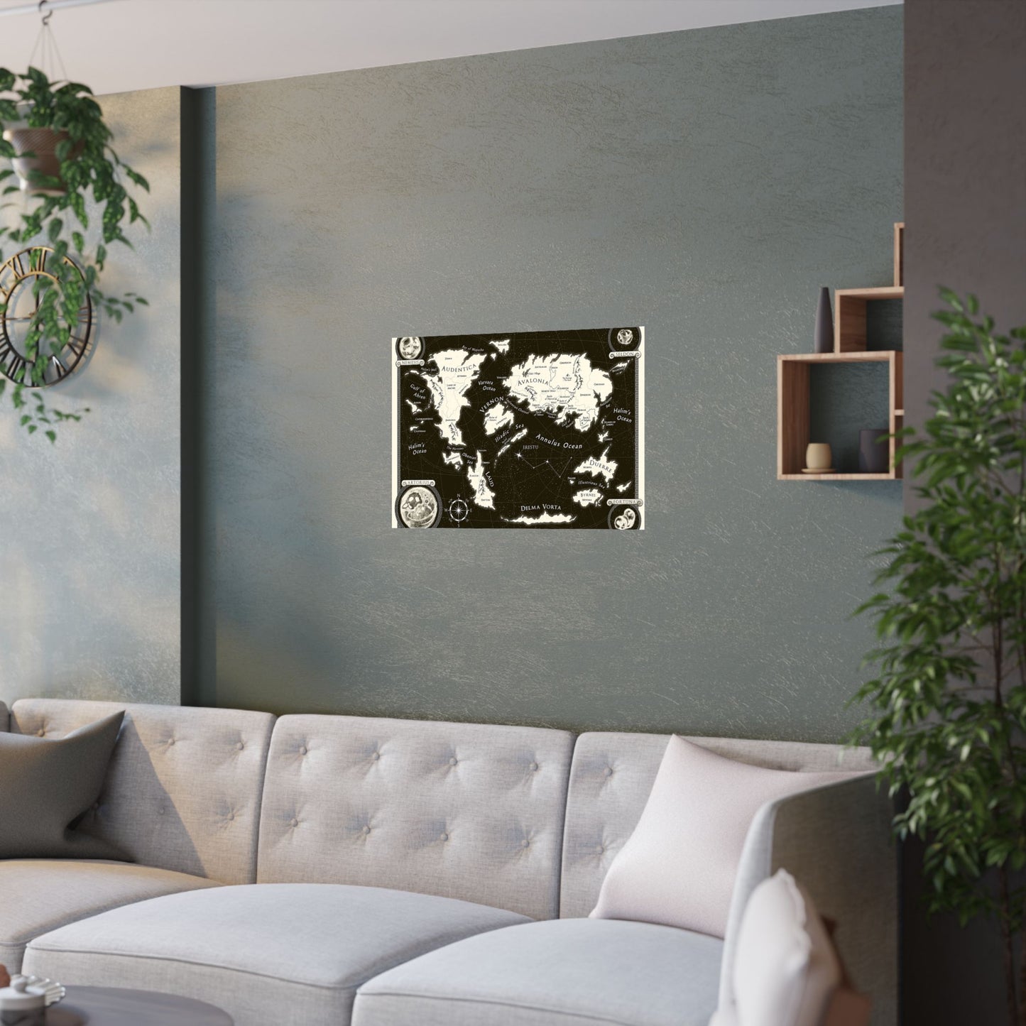 ERIDU WORLD MAP - Satin Posters (210gsm)