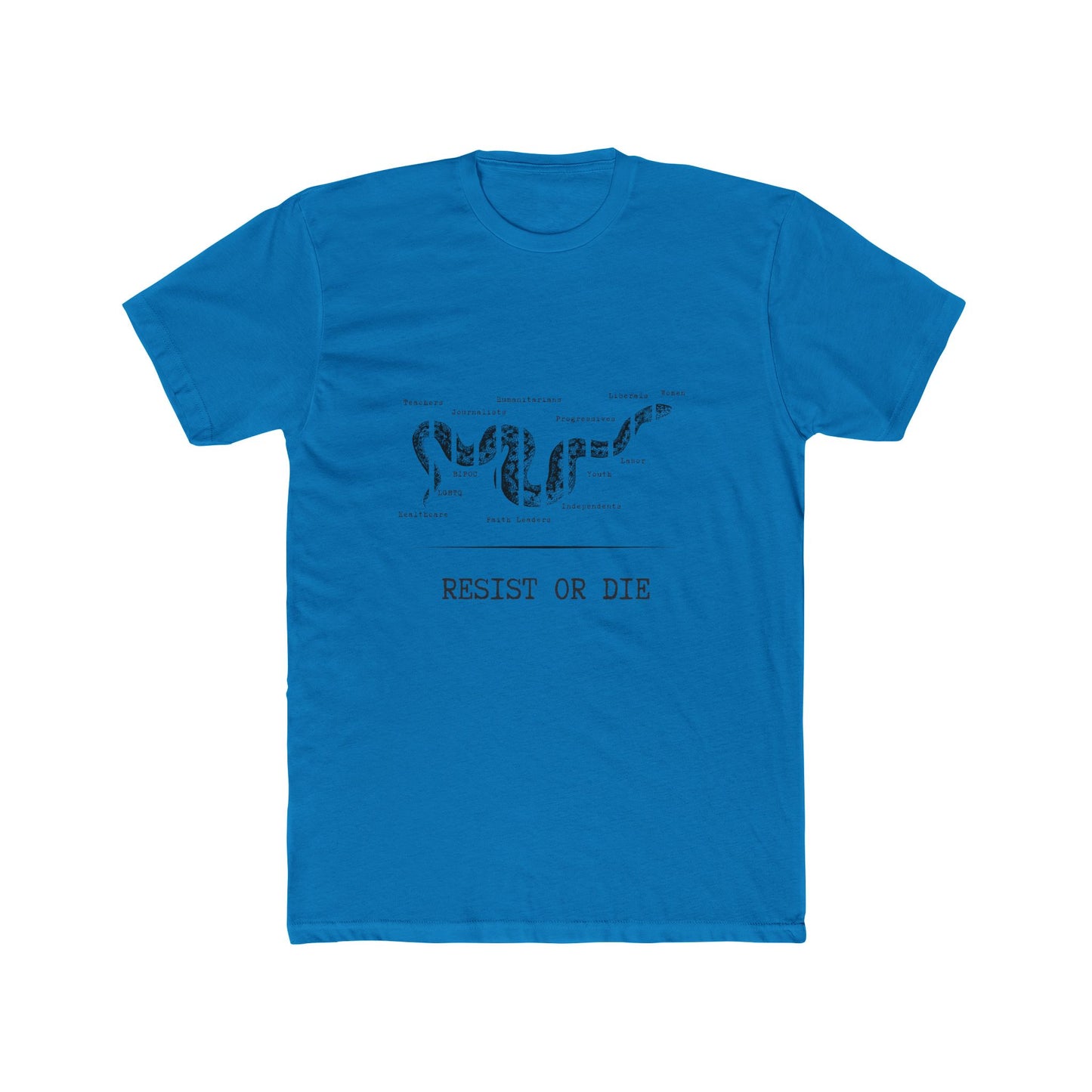 RESIST OR DIE - Unisex Cotton Crew Tee